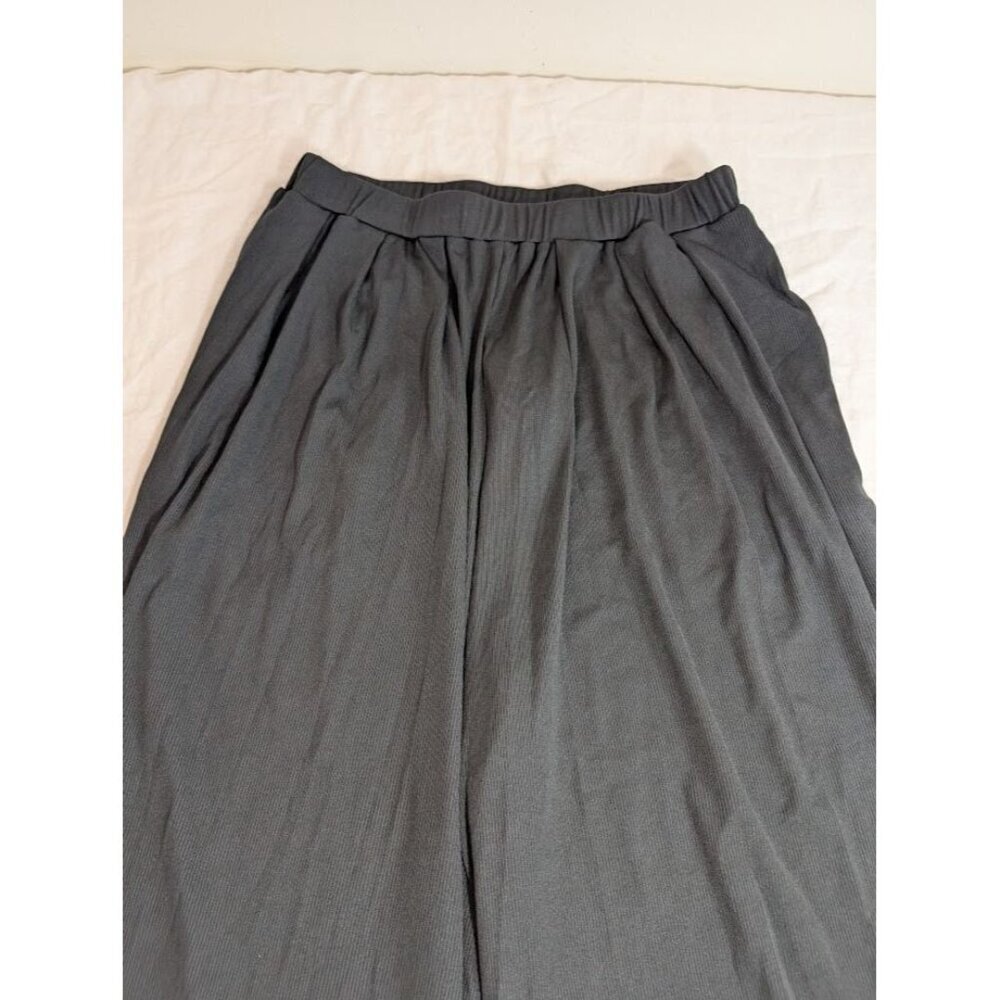 Cider NWT goucho style pants black polyester and spandex size XL O18 - Picture 2 of 6